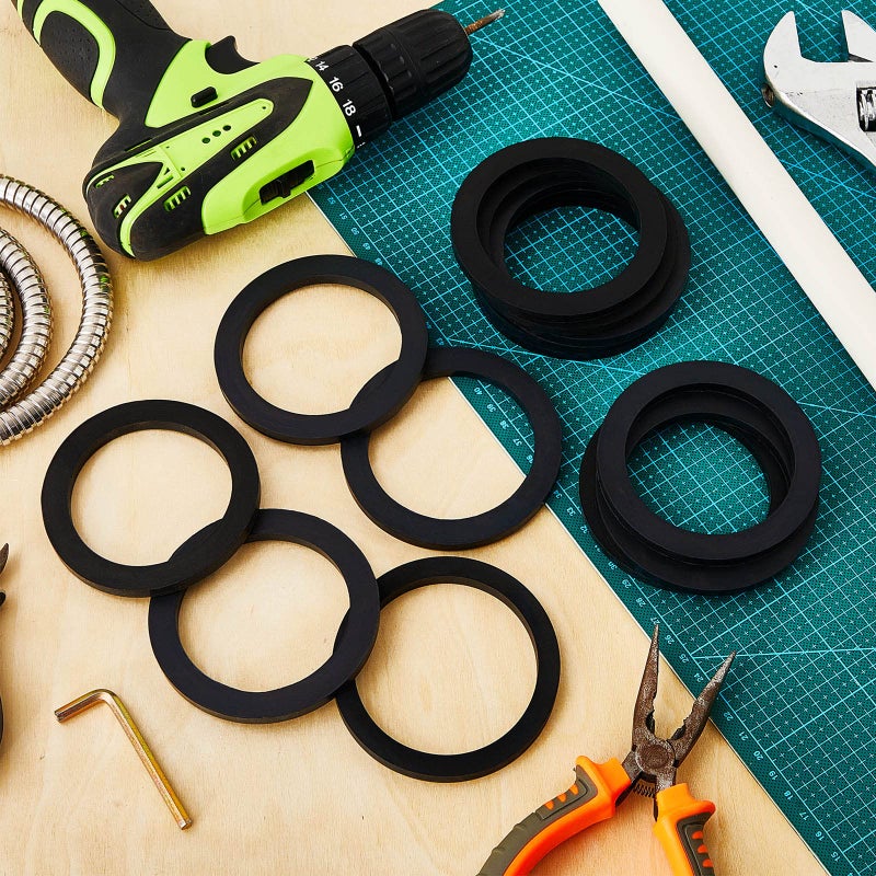 Fabbay 20 Pack 3"" Camlock Gasket Fitting Cam Lock Hose Seal for Female Coupler Cam Groove Replacement Rubber Washer Black Rubber Gasket Ring Large Replacement Strainer for Pool Plunger Valves - Image 4